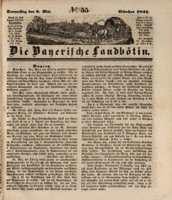 Bayerische Landbötin Donnerstag 8. Mai 1845
