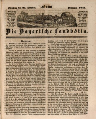 Bayerische Landbötin Dienstag 21. Oktober 1845