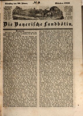 Bayerische Landbötin Dienstag 20. Januar 1846