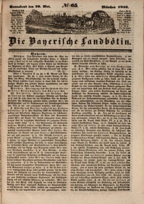 Bayerische Landbötin Samstag 30. Mai 1846