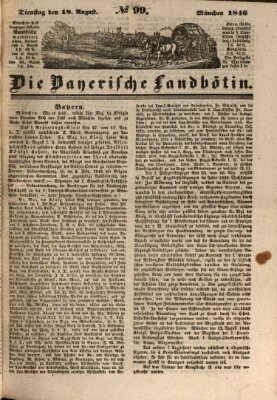 Bayerische Landbötin Dienstag 18. August 1846