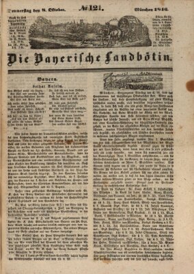 Bayerische Landbötin Donnerstag 8. Oktober 1846
