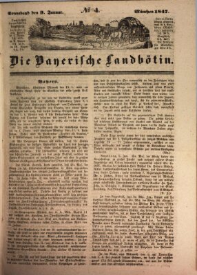 Bayerische Landbötin Samstag 9. Januar 1847