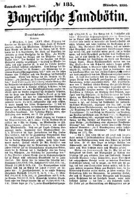 Bayerische Landbötin Samstag 7. Juni 1851