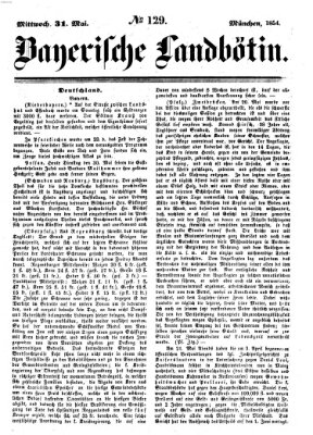 Bayerische Landbötin Mittwoch 31. Mai 1854