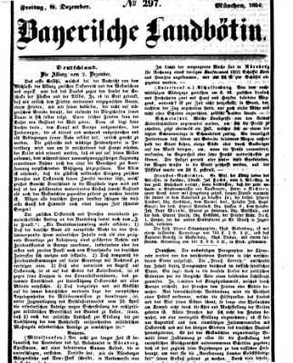 Bayerische Landbötin Freitag 8. Dezember 1854