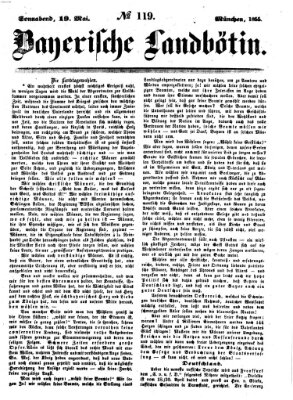 Bayerische Landbötin Samstag 19. Mai 1855