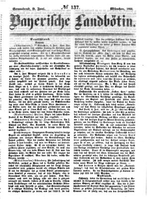 Bayerische Landbötin Samstag 9. Juni 1855