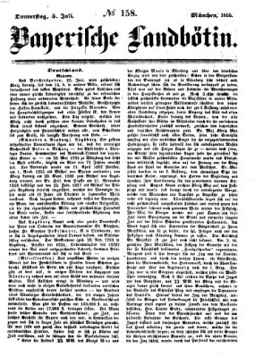 Bayerische Landbötin Donnerstag 5. Juli 1855