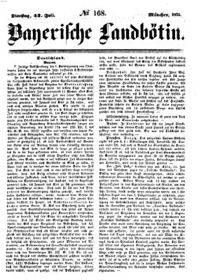 Bayerische Landbötin Dienstag 17. Juli 1855