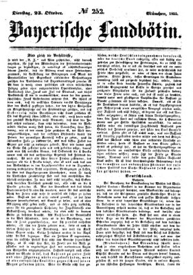 Bayerische Landbötin Dienstag 23. Oktober 1855
