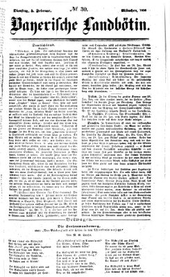 Bayerische Landbötin Dienstag 5. Februar 1856