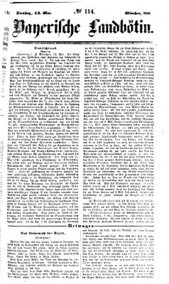 Bayerische Landbötin Dienstag 13. Mai 1856