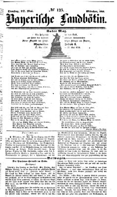 Bayerische Landbötin Dienstag 27. Mai 1856
