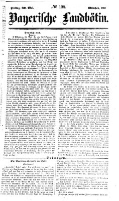 Bayerische Landbötin Freitag 30. Mai 1856