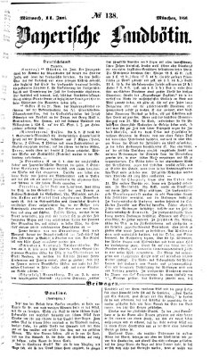 Bayerische Landbötin Mittwoch 11. Juni 1856