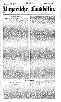 Bayerische Landbötin Freitag 27. Juni 1856