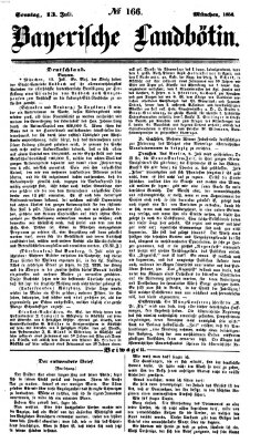 Bayerische Landbötin Sonntag 13. Juli 1856