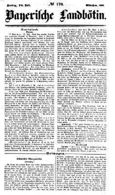 Bayerische Landbötin Freitag 18. Juli 1856