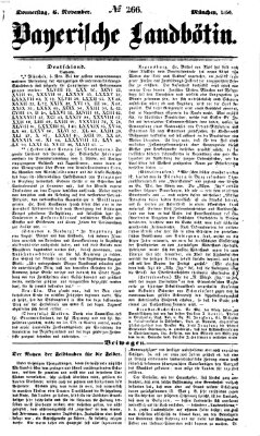 Bayerische Landbötin Donnerstag 6. November 1856