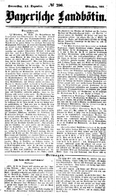 Bayerische Landbötin Donnerstag 11. Dezember 1856