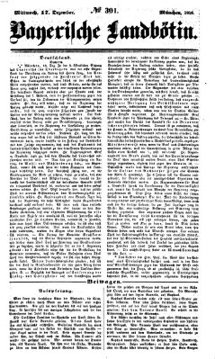 Bayerische Landbötin Mittwoch 17. Dezember 1856