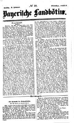 Bayerische Landbötin Dienstag 3. Februar 1857