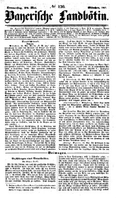Bayerische Landbötin Donnerstag 28. Mai 1857