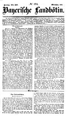 Bayerische Landbötin Freitag 24. Juli 1857