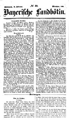 Bayerische Landbötin Mittwoch 8. Februar 1860