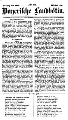 Bayerische Landbötin Dienstag 20. März 1860