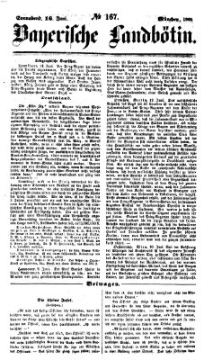 Bayerische Landbötin Samstag 16. Juni 1860