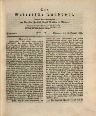 Der Bayerische Landbote Samstag 15. Januar 1825