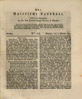 Der Bayerische Landbote Dienstag 1. Februar 1825