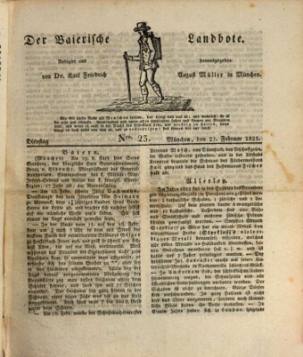 Der Bayerische Landbote Dienstag 22. Februar 1825