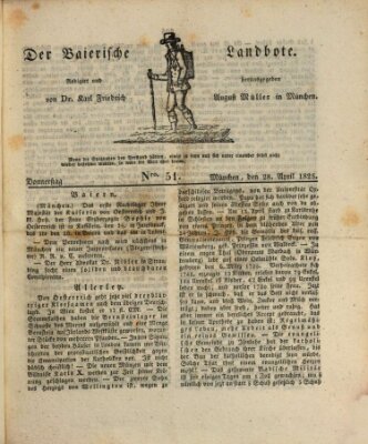 Der Bayerische Landbote Donnerstag 28. April 1825
