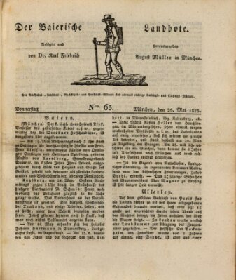 Der Bayerische Landbote Donnerstag 26. Mai 1825