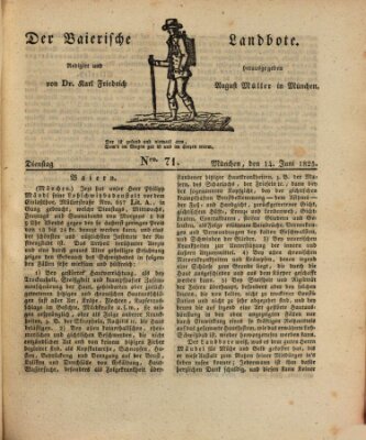 Der Bayerische Landbote Dienstag 14. Juni 1825