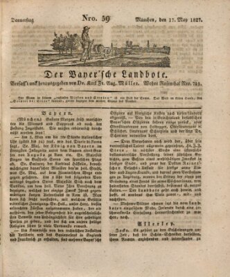 Der Bayerische Landbote Donnerstag 17. Mai 1827