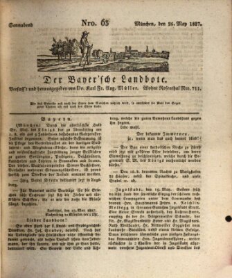 Der Bayerische Landbote Samstag 26. Mai 1827