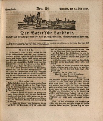 Der Bayerische Landbote Samstag 14. Juli 1827