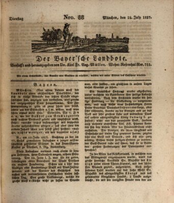 Der Bayerische Landbote Dienstag 24. Juli 1827