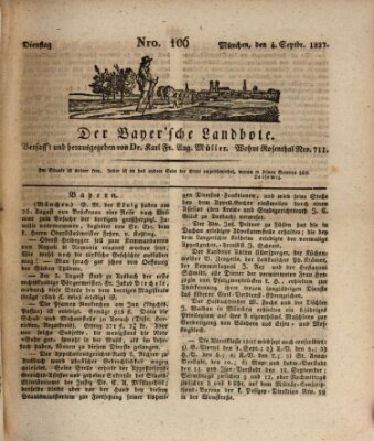 Der Bayerische Landbote Dienstag 4. September 1827