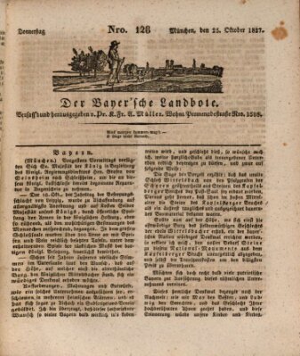 Der Bayerische Landbote Donnerstag 25. Oktober 1827