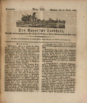 Der Bayerische Landbote Samstag 10. November 1827