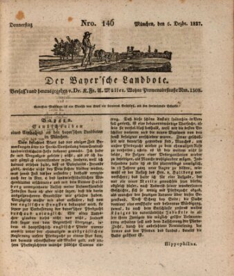 Der Bayerische Landbote Donnerstag 6. Dezember 1827