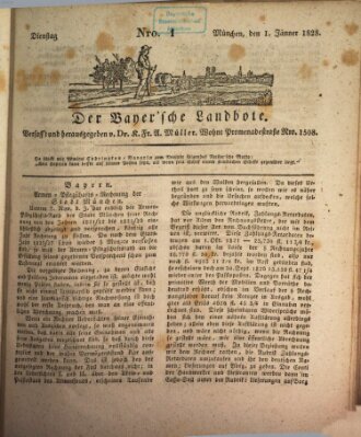 Der Bayerische Landbote Dienstag 1. Januar 1828