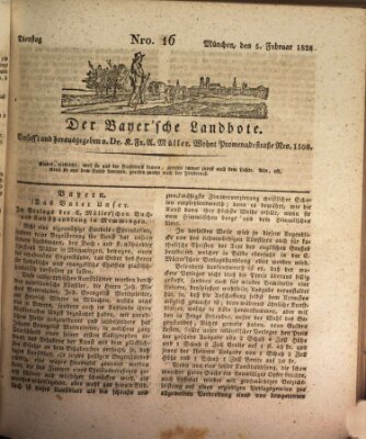 Der Bayerische Landbote Dienstag 5. Februar 1828