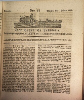 Der Bayerische Landbote Donnerstag 7. Februar 1828