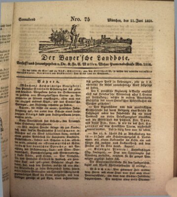 Der Bayerische Landbote Samstag 21. Juni 1828